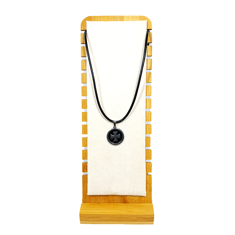 Pandant Inox cu Snur din Piele
