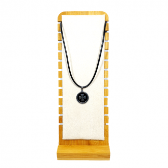 Pandant Inox cu Snur din Piele