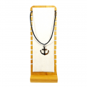Pandant Inox cu Snur din Piele